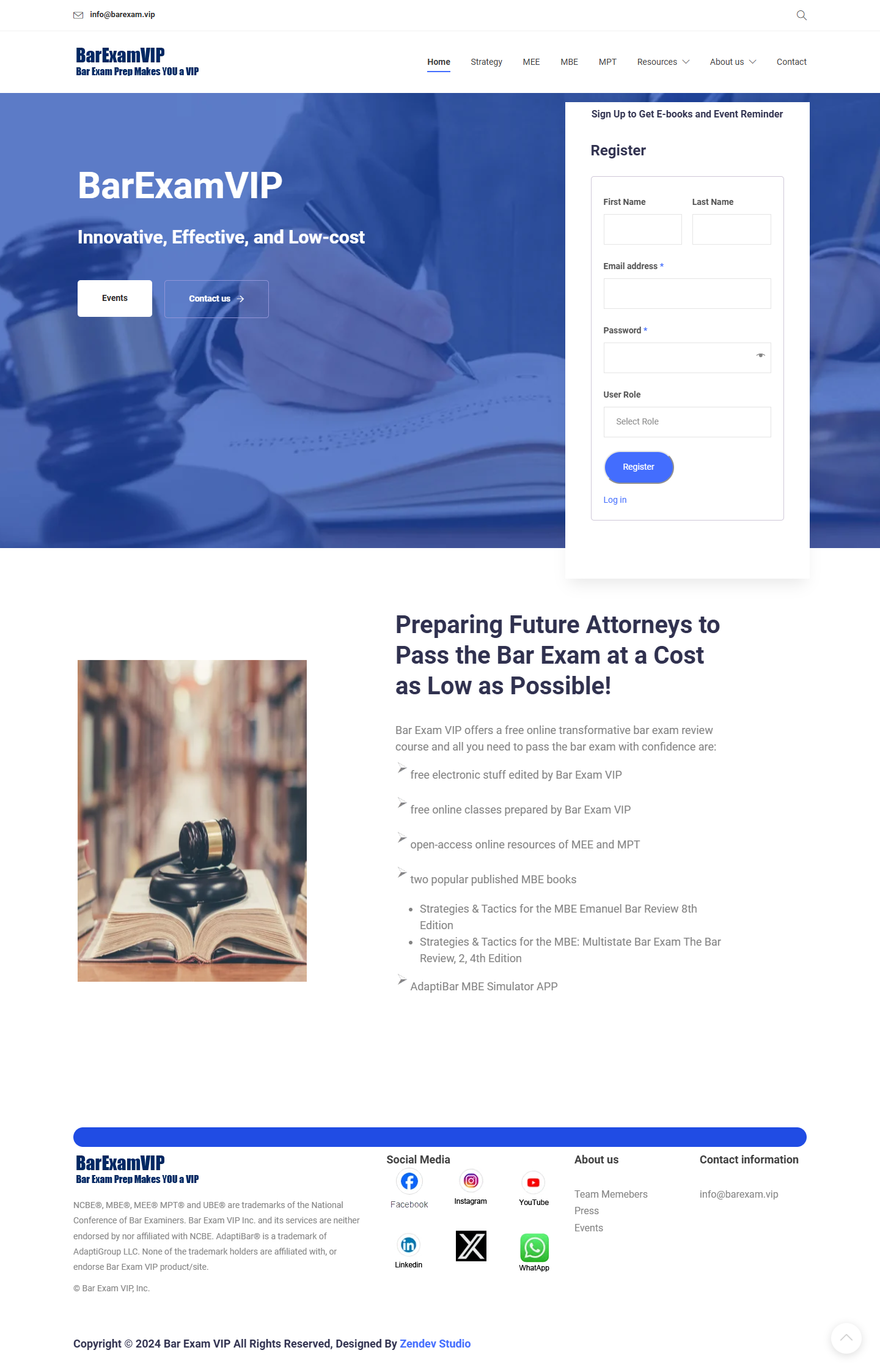 law firm client portal and legal platform — Zendev Studio